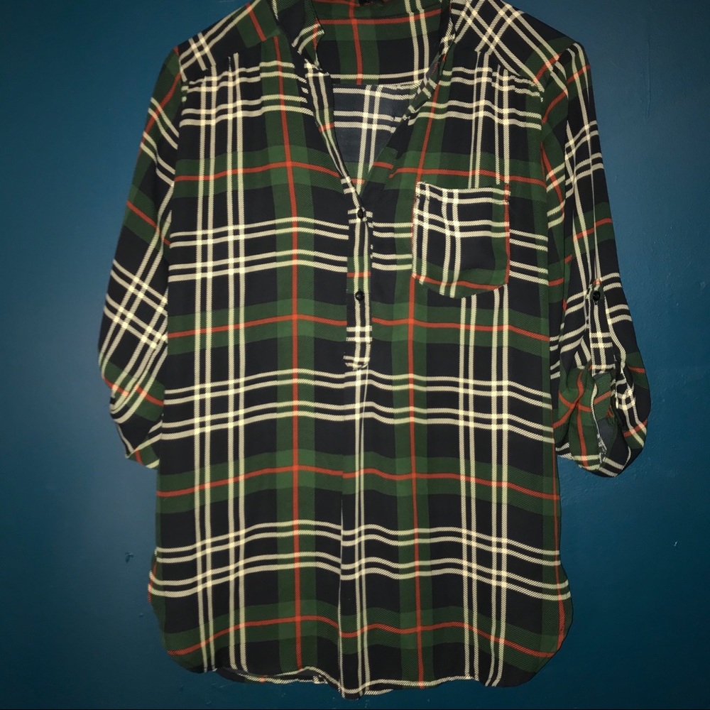 CALS Plaid Blouse